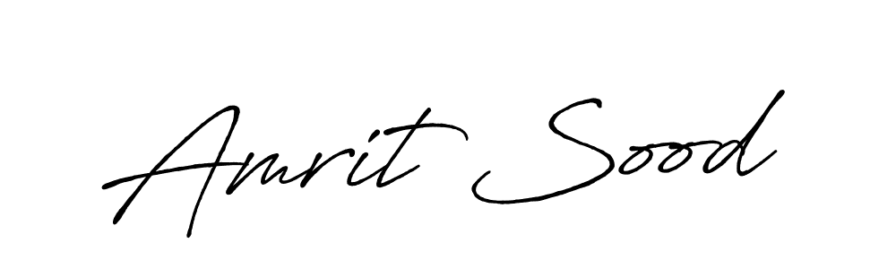 How to make Amrit Sood name signature. Use Antro_Vectra_Bolder style for creating short signs online. This is the latest handwritten sign. Amrit Sood signature style 7 images and pictures png