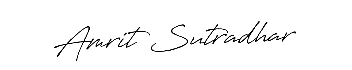 Also You can easily find your signature by using the search form. We will create Amrit Sutradhar name handwritten signature images for you free of cost using Antro_Vectra_Bolder sign style. Amrit Sutradhar signature style 7 images and pictures png