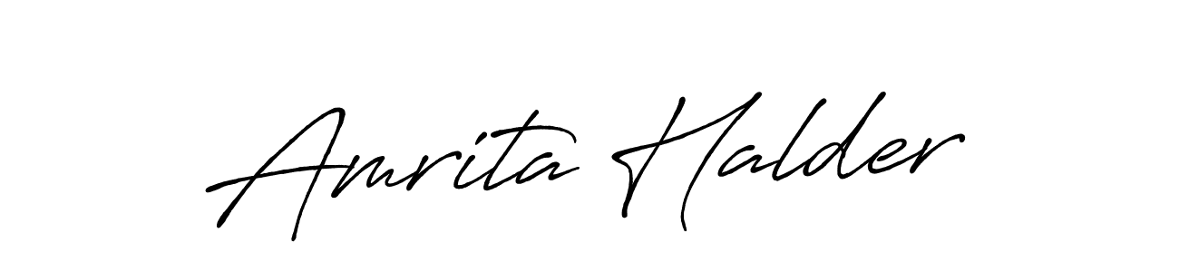 You should practise on your own different ways (Antro_Vectra_Bolder) to write your name (Amrita Halder) in signature. don't let someone else do it for you. Amrita Halder signature style 7 images and pictures png