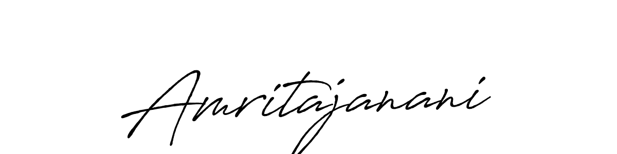 Make a beautiful signature design for name Amritajanani. With this signature (Antro_Vectra_Bolder) style, you can create a handwritten signature for free. Amritajanani signature style 7 images and pictures png