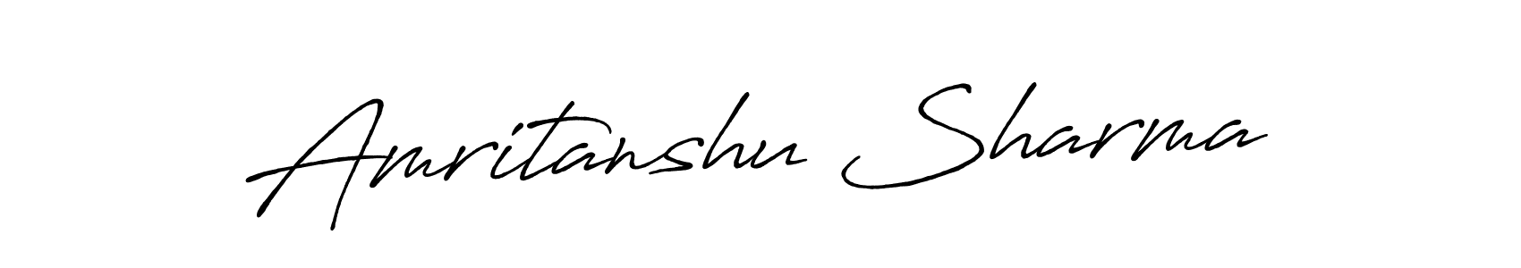 Amritanshu Sharma stylish signature style. Best Handwritten Sign (Antro_Vectra_Bolder) for my name. Handwritten Signature Collection Ideas for my name Amritanshu Sharma. Amritanshu Sharma signature style 7 images and pictures png