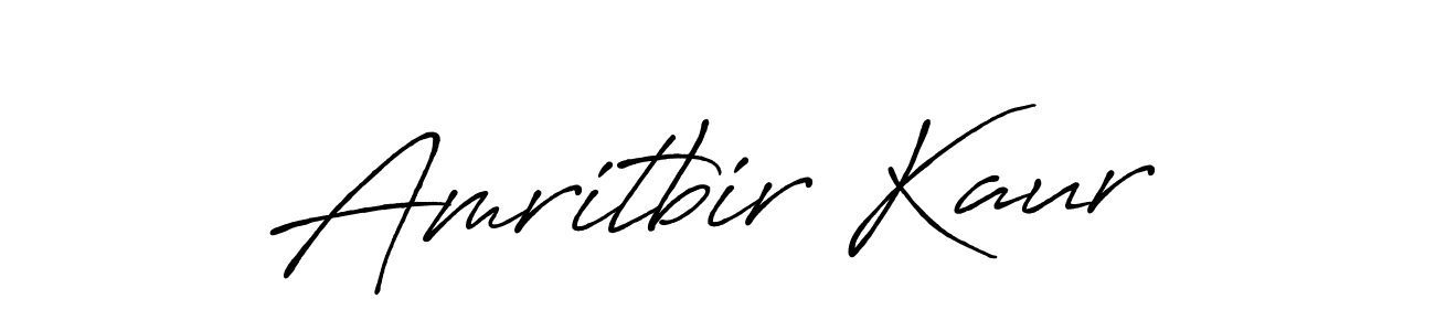 Design your own signature with our free online signature maker. With this signature software, you can create a handwritten (Antro_Vectra_Bolder) signature for name Amritbir Kaur. Amritbir Kaur signature style 7 images and pictures png