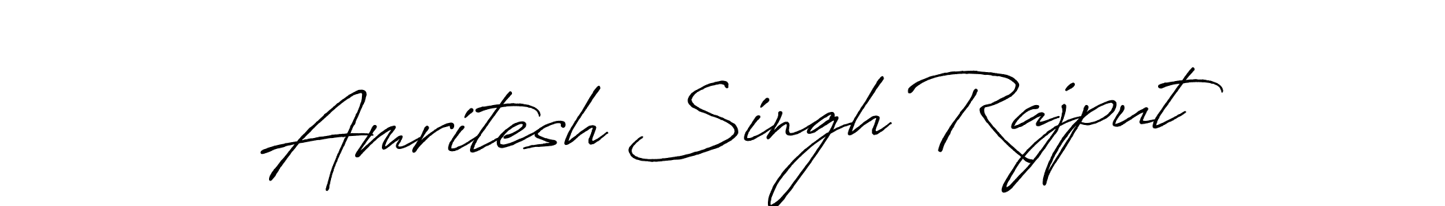 Create a beautiful signature design for name Amritesh Singh Rajput. With this signature (Antro_Vectra_Bolder) fonts, you can make a handwritten signature for free. Amritesh Singh Rajput signature style 7 images and pictures png