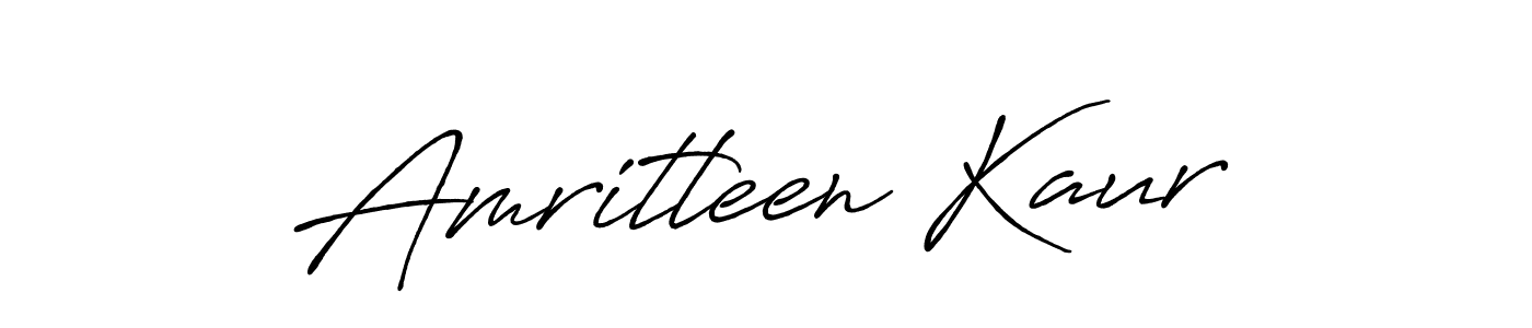 Also we have Amritleen Kaur name is the best signature style. Create professional handwritten signature collection using Antro_Vectra_Bolder autograph style. Amritleen Kaur signature style 7 images and pictures png