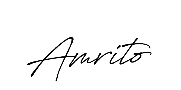 Similarly Antro_Vectra_Bolder is the best handwritten signature design. Signature creator online .You can use it as an online autograph creator for name Amrito. Amrito signature style 7 images and pictures png