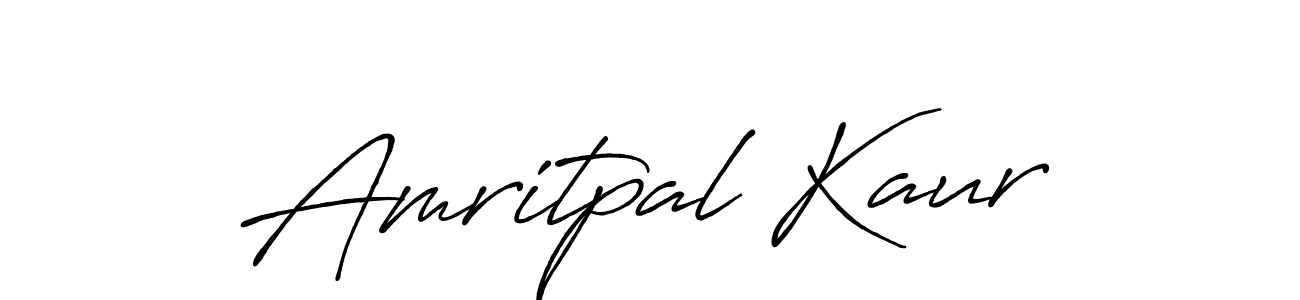 Make a beautiful signature design for name Amritpal Kaur. With this signature (Antro_Vectra_Bolder) style, you can create a handwritten signature for free. Amritpal Kaur signature style 7 images and pictures png