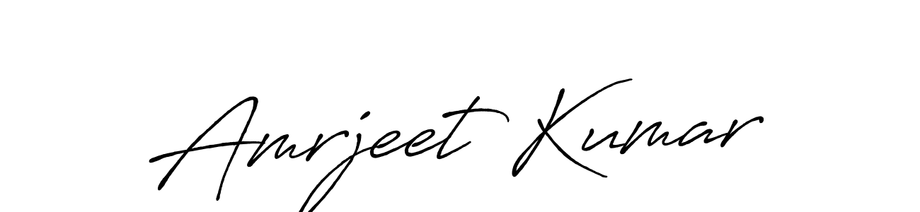 Amrjeet Kumar stylish signature style. Best Handwritten Sign (Antro_Vectra_Bolder) for my name. Handwritten Signature Collection Ideas for my name Amrjeet Kumar. Amrjeet Kumar signature style 7 images and pictures png