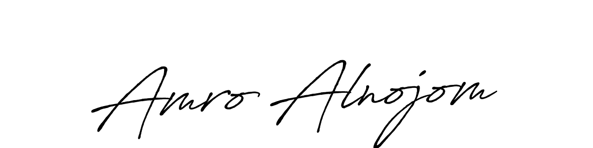 It looks lik you need a new signature style for name Amro Alnojom. Design unique handwritten (Antro_Vectra_Bolder) signature with our free signature maker in just a few clicks. Amro Alnojom signature style 7 images and pictures png