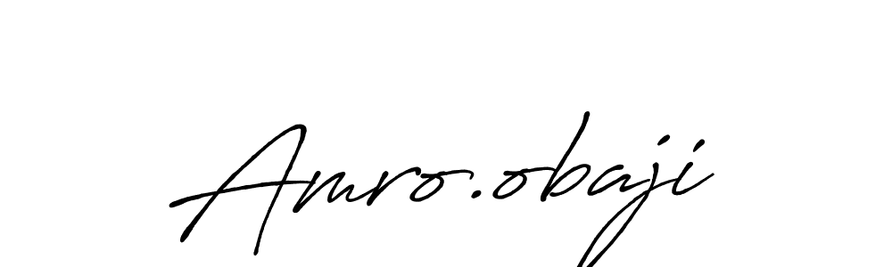 It looks lik you need a new signature style for name Amro.obaji. Design unique handwritten (Antro_Vectra_Bolder) signature with our free signature maker in just a few clicks. Amro.obaji signature style 7 images and pictures png