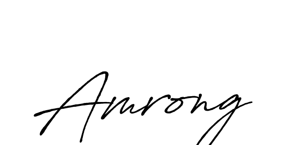 It looks lik you need a new signature style for name Amrong. Design unique handwritten (Antro_Vectra_Bolder) signature with our free signature maker in just a few clicks. Amrong signature style 7 images and pictures png