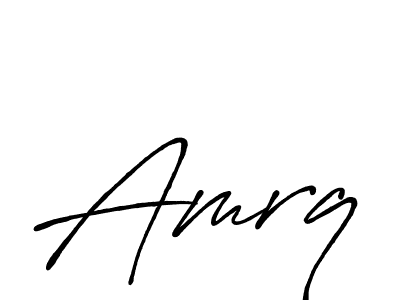 It looks lik you need a new signature style for name Amrq. Design unique handwritten (Antro_Vectra_Bolder) signature with our free signature maker in just a few clicks. Amrq signature style 7 images and pictures png