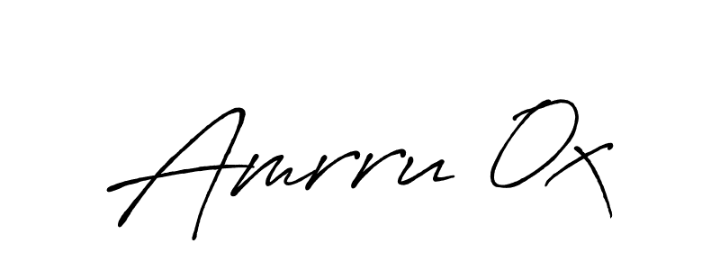 How to make Amrru 0x name signature. Use Antro_Vectra_Bolder style for creating short signs online. This is the latest handwritten sign. Amrru 0x signature style 7 images and pictures png