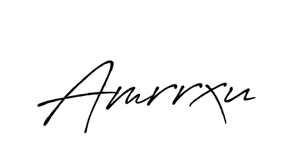 How to make Amrrxu signature? Antro_Vectra_Bolder is a professional autograph style. Create handwritten signature for Amrrxu name. Amrrxu signature style 7 images and pictures png