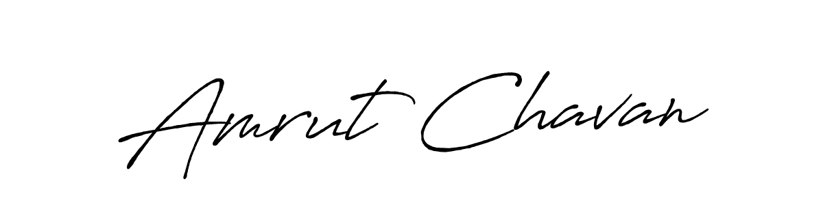 Make a beautiful signature design for name Amrut Chavan. With this signature (Antro_Vectra_Bolder) style, you can create a handwritten signature for free. Amrut Chavan signature style 7 images and pictures png