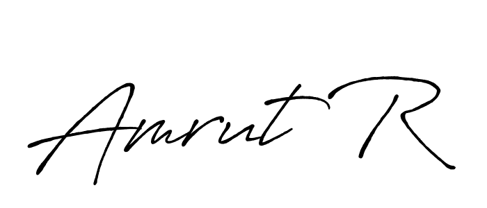 You should practise on your own different ways (Antro_Vectra_Bolder) to write your name (Amrut R) in signature. don't let someone else do it for you. Amrut R signature style 7 images and pictures png