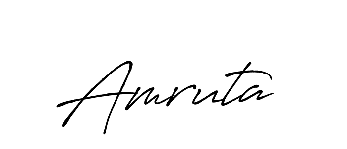 It looks lik you need a new signature style for name Amruta . Design unique handwritten (Antro_Vectra_Bolder) signature with our free signature maker in just a few clicks. Amruta  signature style 7 images and pictures png