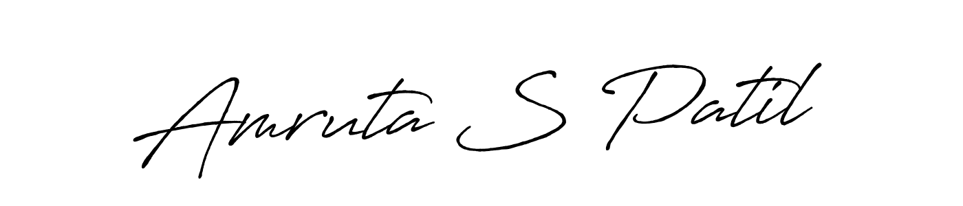 Amruta S Patil stylish signature style. Best Handwritten Sign (Antro_Vectra_Bolder) for my name. Handwritten Signature Collection Ideas for my name Amruta S Patil. Amruta S Patil signature style 7 images and pictures png