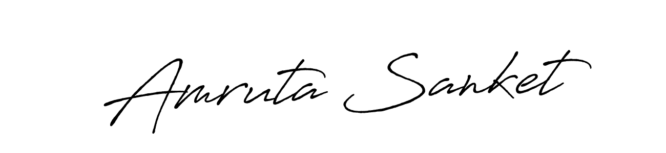 Once you've used our free online signature maker to create your best signature Antro_Vectra_Bolder style, it's time to enjoy all of the benefits that Amruta Sanket name signing documents. Amruta Sanket signature style 7 images and pictures png