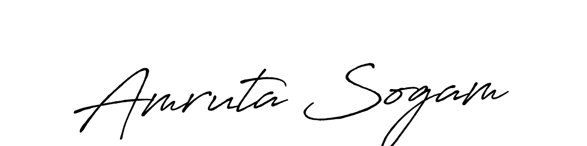 How to Draw Amruta Sogam signature style? Antro_Vectra_Bolder is a latest design signature styles for name Amruta Sogam. Amruta Sogam signature style 7 images and pictures png