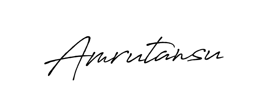 Make a beautiful signature design for name Amrutansu. With this signature (Antro_Vectra_Bolder) style, you can create a handwritten signature for free. Amrutansu signature style 7 images and pictures png