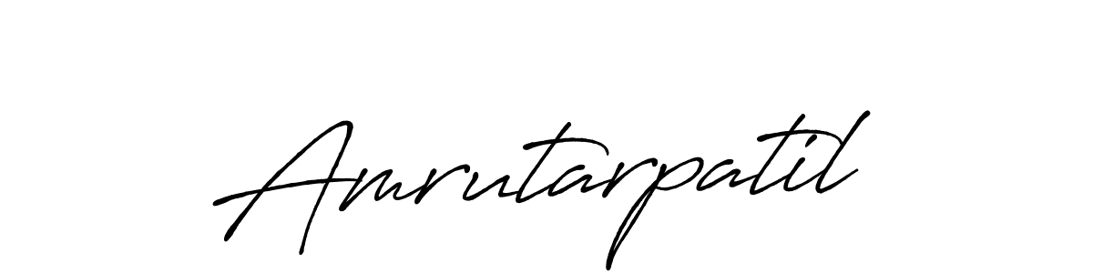 How to make Amrutarpatil name signature. Use Antro_Vectra_Bolder style for creating short signs online. This is the latest handwritten sign. Amrutarpatil signature style 7 images and pictures png