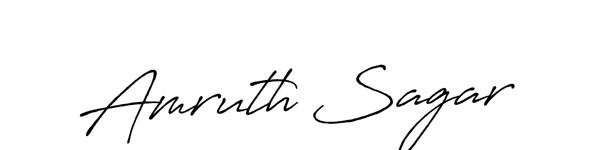 The best way (Antro_Vectra_Bolder) to make a short signature is to pick only two or three words in your name. The name Amruth Sagar include a total of six letters. For converting this name. Amruth Sagar signature style 7 images and pictures png