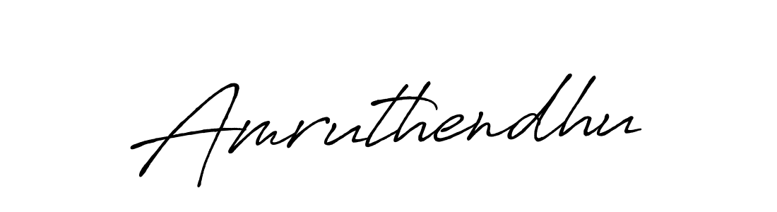 Use a signature maker to create a handwritten signature online. With this signature software, you can design (Antro_Vectra_Bolder) your own signature for name Amruthendhu. Amruthendhu signature style 7 images and pictures png