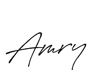 Create a beautiful signature design for name Amry. With this signature (Antro_Vectra_Bolder) fonts, you can make a handwritten signature for free. Amry signature style 7 images and pictures png