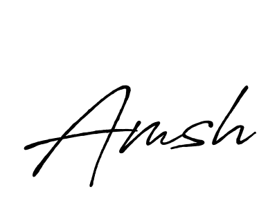 Also You can easily find your signature by using the search form. We will create Amsh name handwritten signature images for you free of cost using Antro_Vectra_Bolder sign style. Amsh signature style 7 images and pictures png