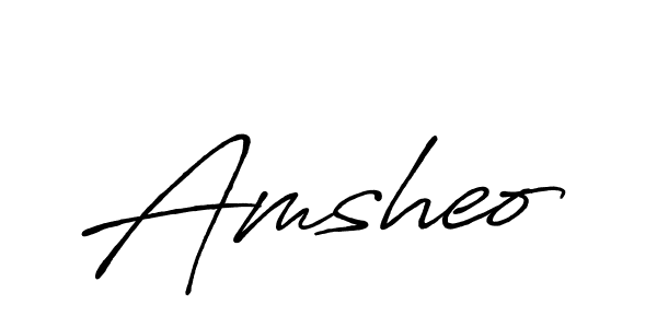 How to make Amsheo signature? Antro_Vectra_Bolder is a professional autograph style. Create handwritten signature for Amsheo name. Amsheo signature style 7 images and pictures png