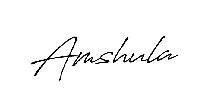 Make a beautiful signature design for name Amshula. Use this online signature maker to create a handwritten signature for free. Amshula signature style 7 images and pictures png