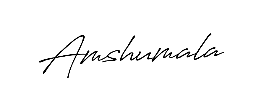 Make a beautiful signature design for name Amshumala. With this signature (Antro_Vectra_Bolder) style, you can create a handwritten signature for free. Amshumala signature style 7 images and pictures png