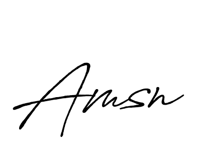 Design your own signature with our free online signature maker. With this signature software, you can create a handwritten (Antro_Vectra_Bolder) signature for name Amsn. Amsn signature style 7 images and pictures png