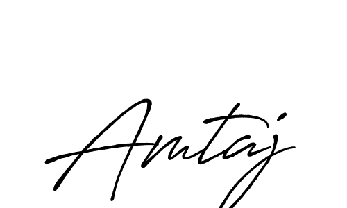 You can use this online signature creator to create a handwritten signature for the name Amtaj. This is the best online autograph maker. Amtaj signature style 7 images and pictures png