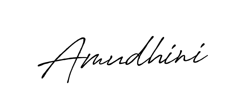 How to make Amudhini signature? Antro_Vectra_Bolder is a professional autograph style. Create handwritten signature for Amudhini name. Amudhini signature style 7 images and pictures png