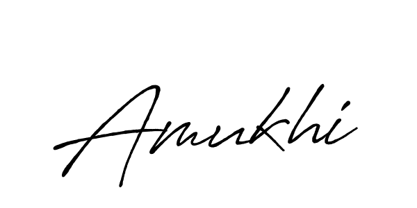 Make a beautiful signature design for name Amukhi. With this signature (Antro_Vectra_Bolder) style, you can create a handwritten signature for free. Amukhi signature style 7 images and pictures png