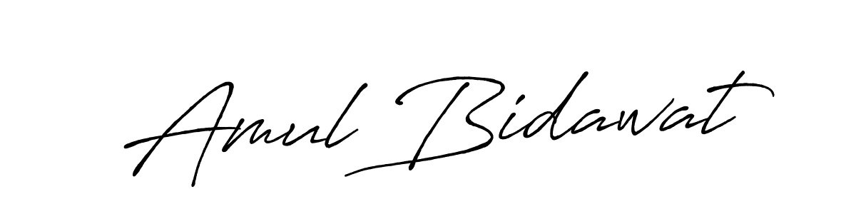 You should practise on your own different ways (Antro_Vectra_Bolder) to write your name (Amul Bidawat) in signature. don't let someone else do it for you. Amul Bidawat signature style 7 images and pictures png