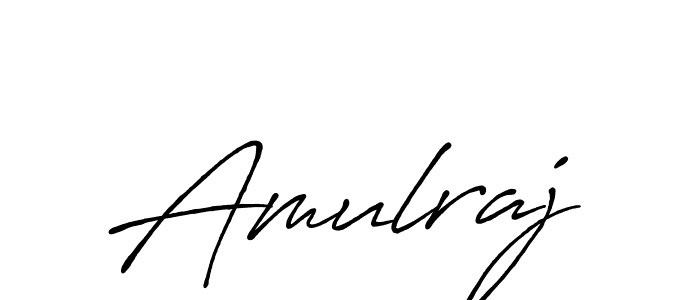 Design your own signature with our free online signature maker. With this signature software, you can create a handwritten (Antro_Vectra_Bolder) signature for name Amulraj. Amulraj signature style 7 images and pictures png