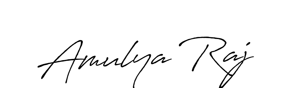 Amulya Raj stylish signature style. Best Handwritten Sign (Antro_Vectra_Bolder) for my name. Handwritten Signature Collection Ideas for my name Amulya Raj. Amulya Raj signature style 7 images and pictures png