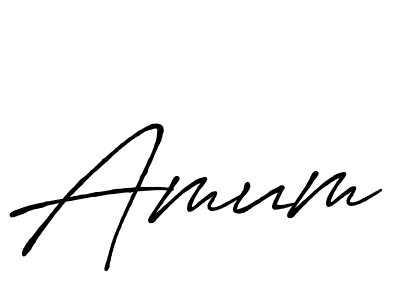 Use a signature maker to create a handwritten signature online. With this signature software, you can design (Antro_Vectra_Bolder) your own signature for name Amum. Amum signature style 7 images and pictures png