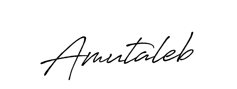 Amutaleb stylish signature style. Best Handwritten Sign (Antro_Vectra_Bolder) for my name. Handwritten Signature Collection Ideas for my name Amutaleb. Amutaleb signature style 7 images and pictures png