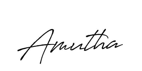 Also we have Amutha name is the best signature style. Create professional handwritten signature collection using Antro_Vectra_Bolder autograph style. Amutha signature style 7 images and pictures png