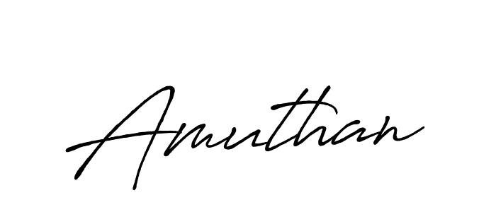 Design your own signature with our free online signature maker. With this signature software, you can create a handwritten (Antro_Vectra_Bolder) signature for name Amuthan. Amuthan signature style 7 images and pictures png