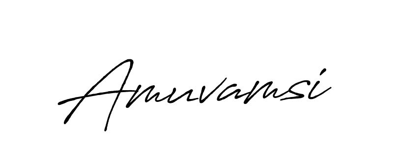 How to make Amuvamsi signature? Antro_Vectra_Bolder is a professional autograph style. Create handwritten signature for Amuvamsi name. Amuvamsi signature style 7 images and pictures png