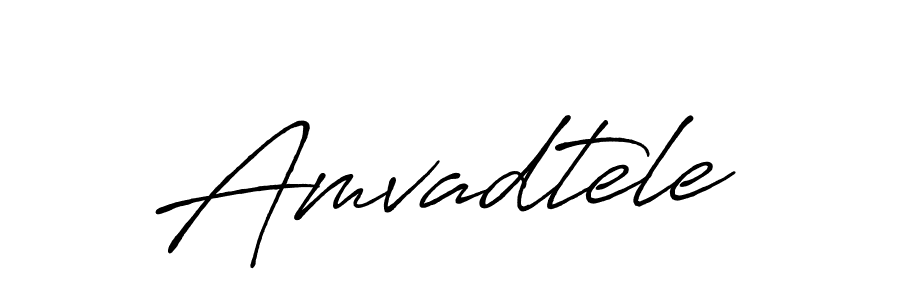 The best way (Antro_Vectra_Bolder) to make a short signature is to pick only two or three words in your name. The name Amvadtele include a total of six letters. For converting this name. Amvadtele signature style 7 images and pictures png