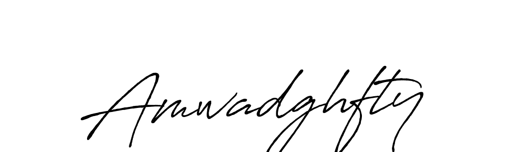 Make a beautiful signature design for name Amwadghfty. With this signature (Antro_Vectra_Bolder) style, you can create a handwritten signature for free. Amwadghfty signature style 7 images and pictures png