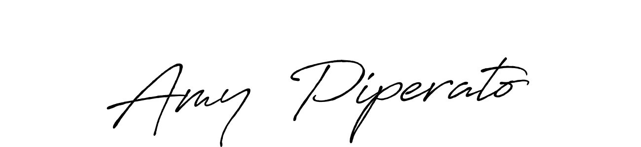 The best way (Antro_Vectra_Bolder) to make a short signature is to pick only two or three words in your name. The name Amy  Piperato include a total of six letters. For converting this name. Amy  Piperato signature style 7 images and pictures png