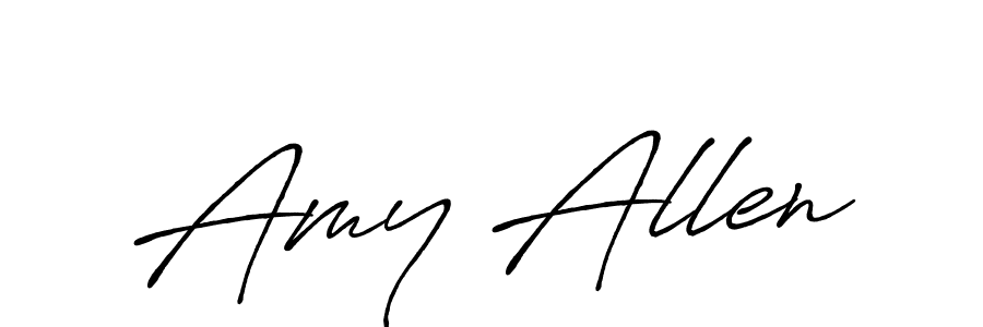 Make a beautiful signature design for name Amy Allen. With this signature (Antro_Vectra_Bolder) style, you can create a handwritten signature for free. Amy Allen signature style 7 images and pictures png