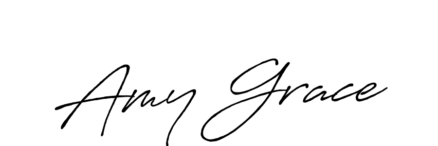 Make a beautiful signature design for name Amy Grace. With this signature (Antro_Vectra_Bolder) style, you can create a handwritten signature for free. Amy Grace signature style 7 images and pictures png