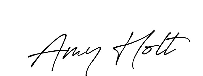 You should practise on your own different ways (Antro_Vectra_Bolder) to write your name (Amy Holt) in signature. don't let someone else do it for you. Amy Holt signature style 7 images and pictures png